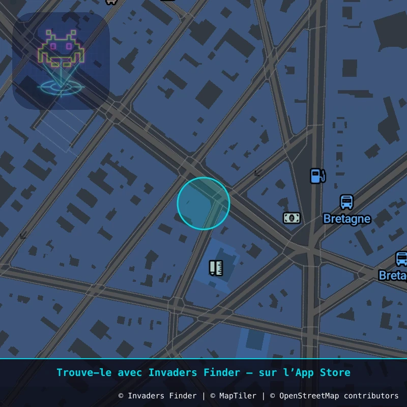 Approximate area of invader PA_356, in the 3rd arrondissement, Paris area of Paris. Exact location available in the Invaders Finder app.