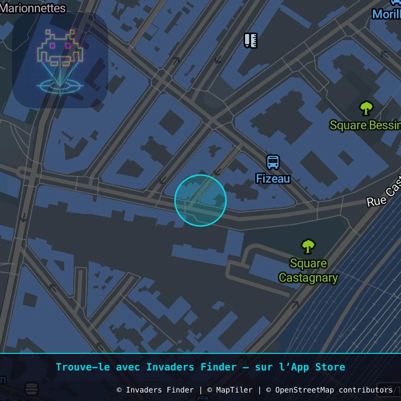 Zone approximative de l'invader PA_366, dans le quartier 15e arrondissement de Paris à Paris. Emplacement exact disponible dans l'app Invaders Finder.