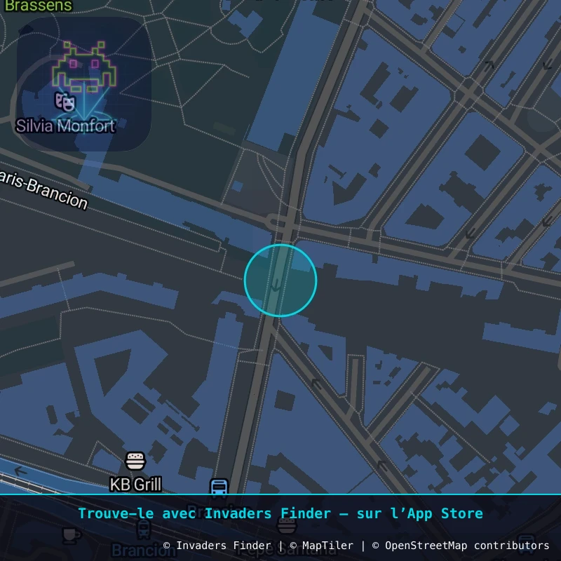 Zone approximative de l'invader PA_367, dans le quartier 15e arrondissement de Paris à Paris. Emplacement exact disponible dans l'app Invaders Finder.