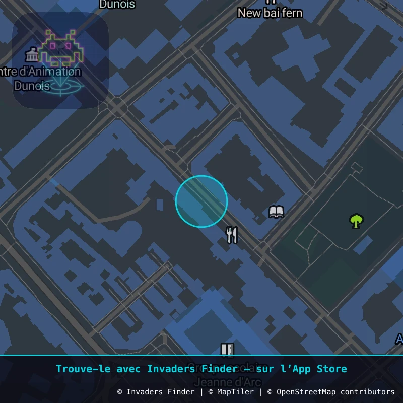 Zone approximative de l'invader PA_385, dans le quartier 13e arrondissement de Paris à Paris. Emplacement exact disponible dans l'app Invaders Finder.