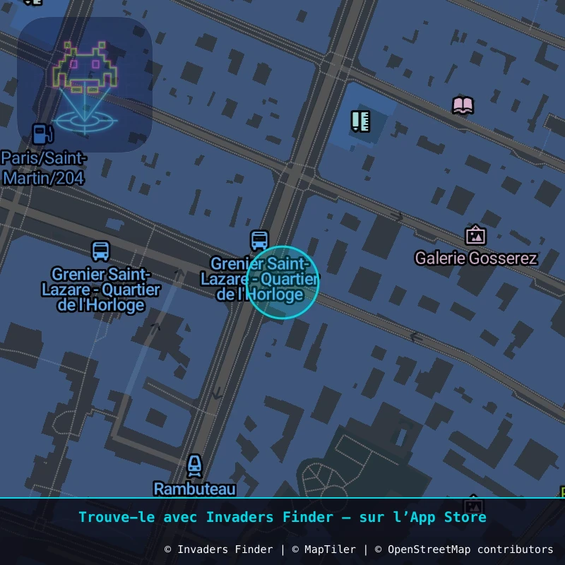 Zone approximative de l'invader PA_396, dans le quartier 3e arrondissement de Paris à Paris. Emplacement exact disponible dans l'app Invaders Finder.