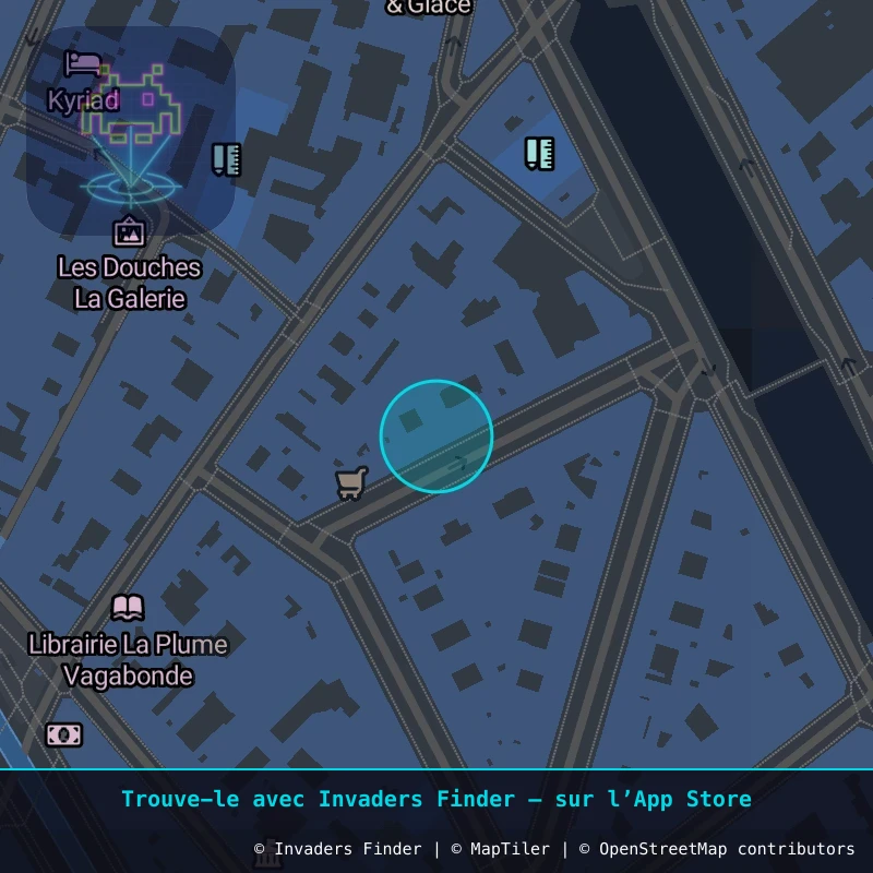 Zone approximative de l'invader PA_416, dans le quartier 10e arrondissement de Paris à Paris. Emplacement exact disponible dans l'app Invaders Finder.