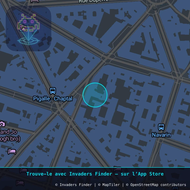 Zone approximative de l'invader PA_498, dans le quartier 9e arrondissement de Paris à Paris. Emplacement exact disponible dans l'app Invaders Finder.