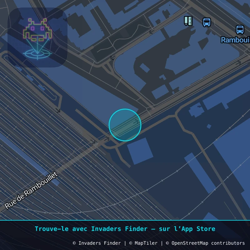 Zone approximative de l'invader PA_542, dans le quartier 12e arrondissement de Paris à Paris. Emplacement exact disponible dans l'app Invaders Finder.