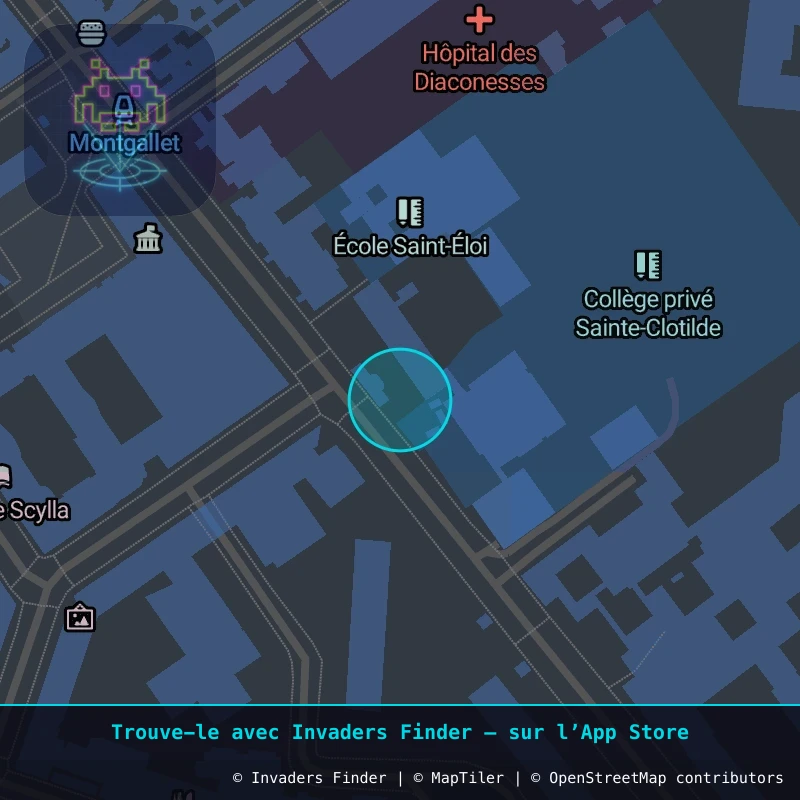Zone approximative de l'invader PA_554, dans le quartier 12e arrondissement de Paris à Paris. Emplacement exact disponible dans l'app Invaders Finder.