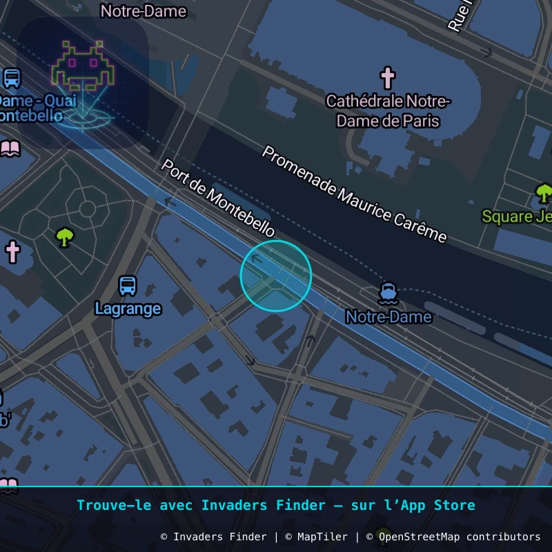 Zone approximative de l'invader PA_556, dans le quartier 5e arrondissement de Paris à Paris. Emplacement exact disponible dans l'app Invaders Finder.