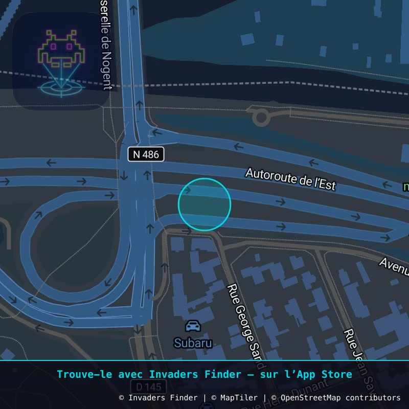 Approximate area of invader PA_574, in the Paris métropolitain (PA94) area of Paris. Exact location available in the Invaders Finder app.