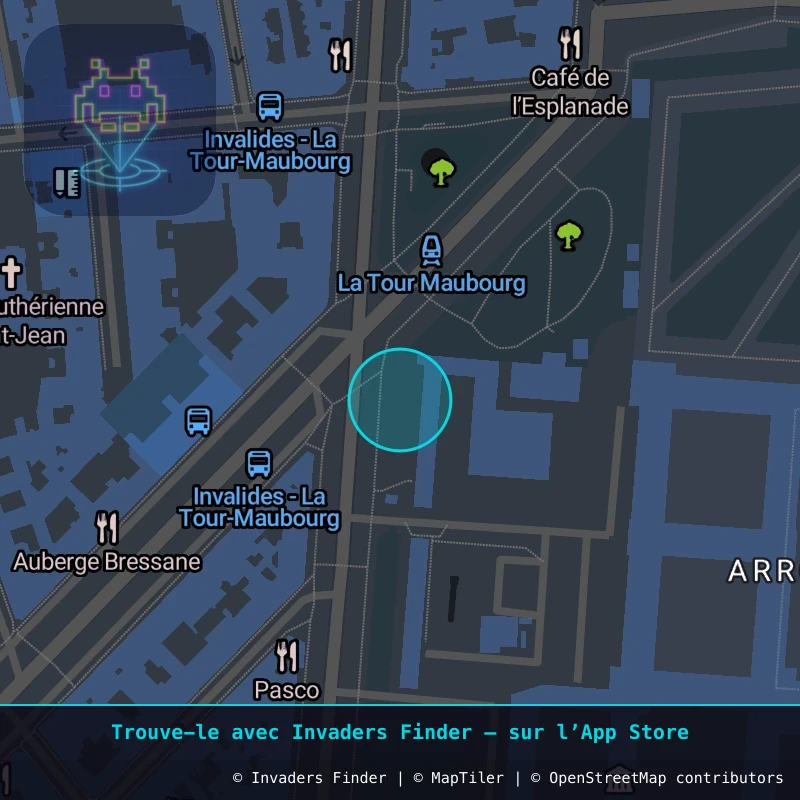 Zone approximative de l'invader PA_598, dans le quartier 7e arrondissement de Paris à Paris. Emplacement exact disponible dans l'app Invaders Finder.