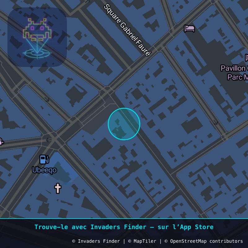 Zone approximative de l'invader PA_660, dans le quartier 17e arrondissement de Paris à Paris. Emplacement exact disponible dans l'app Invaders Finder.
