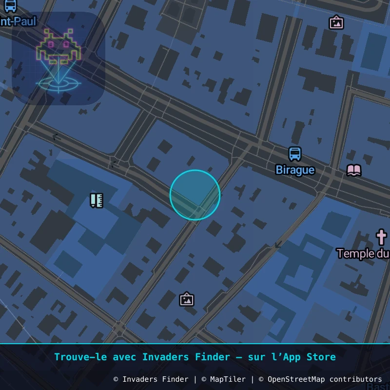 Zone approximative de l'invader PA_707, dans le quartier 4e arrondissement de Paris à Paris. Emplacement exact disponible dans l'app Invaders Finder.