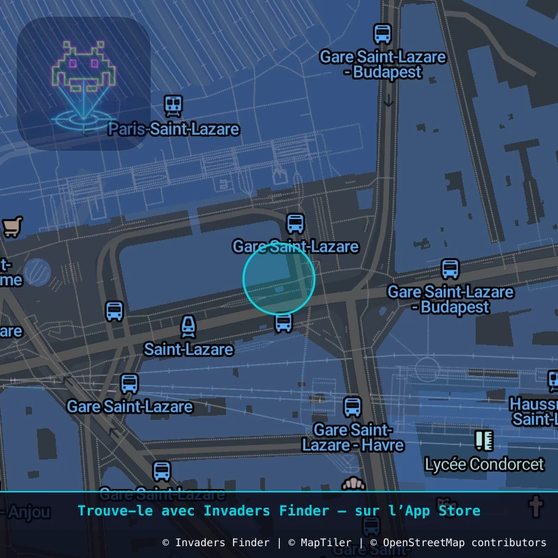 Zone approximative de l'invader PA_729, dans le quartier 8e arrondissement de Paris à Paris. Emplacement exact disponible dans l'app Invaders Finder.