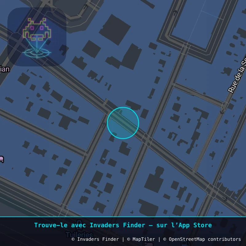 Zone approximative de l'invader PA_736, dans le quartier 1er arrondissement de Paris à Paris. Emplacement exact disponible dans l'app Invaders Finder.