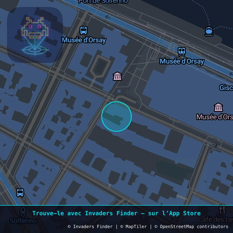 Zone approximative de l'invader PA_797, dans le quartier 7e arrondissement de Paris à Paris. Emplacement exact disponible dans l'app Invaders Finder.