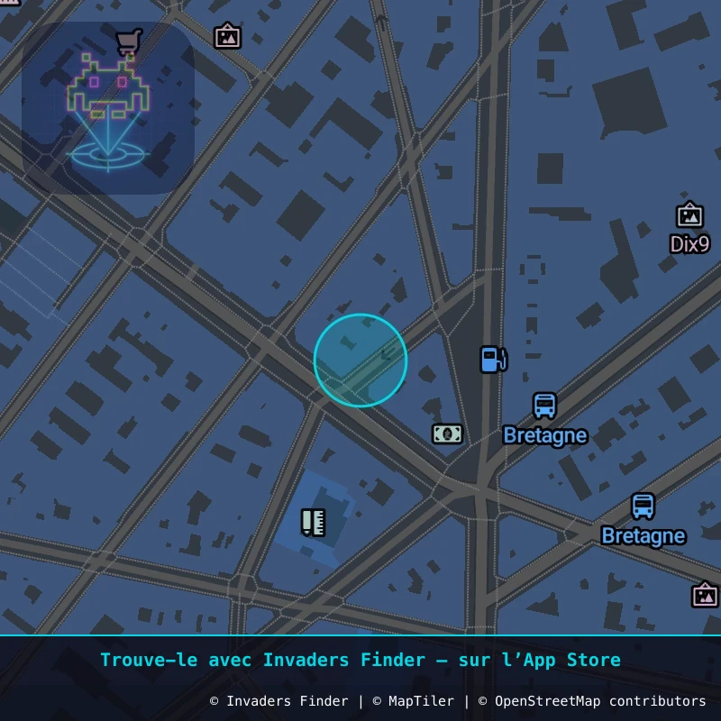 Zone approximative de l'invader PA_820, dans le quartier 3e arrondissement de Paris à Paris. Emplacement exact disponible dans l'app Invaders Finder.