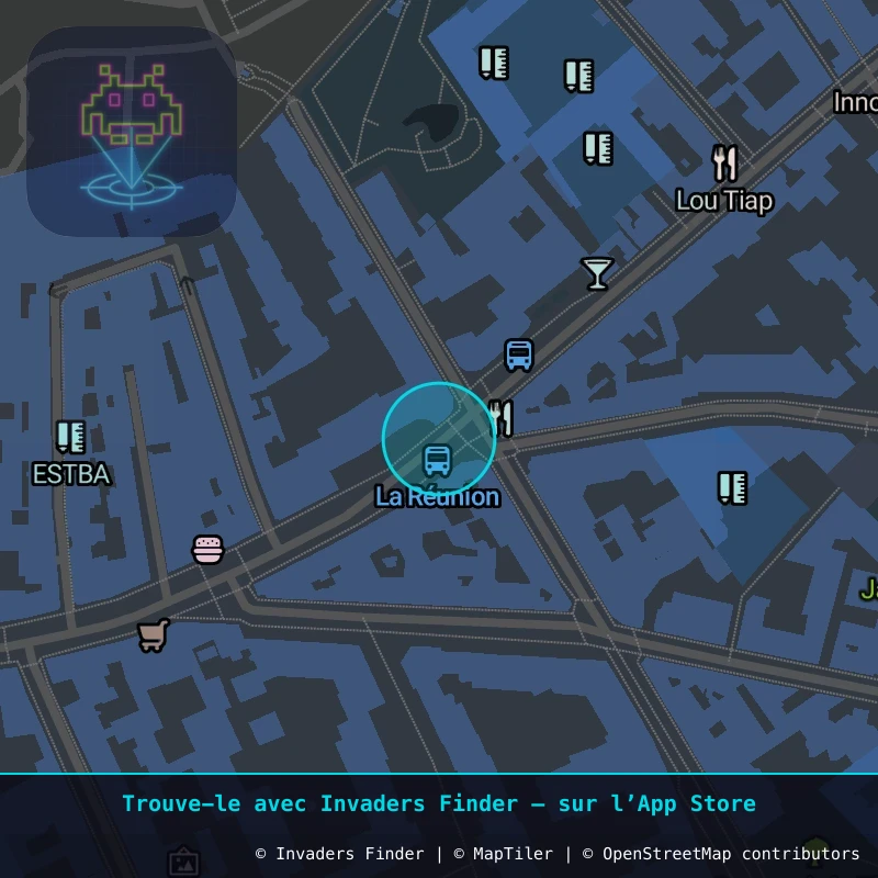 Zone approximative de l'invader PA_833, dans le quartier 20e arrondissement de Paris à Paris. Emplacement exact disponible dans l'app Invaders Finder.