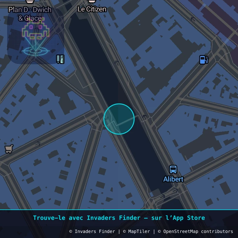 Zone approximative de l'invader PA_870, dans le quartier 10e arrondissement de Paris à Paris. Emplacement exact disponible dans l'app Invaders Finder.