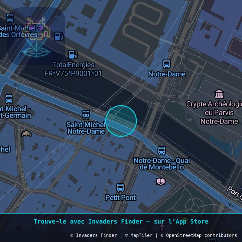 Zone approximative de l'invader PA_873, dans le quartier 5e arrondissement de Paris à Paris. Emplacement exact disponible dans l'app Invaders Finder.