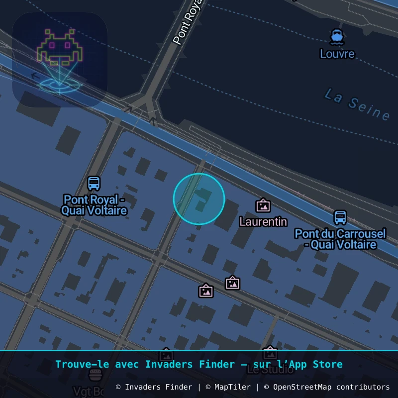 Zone approximative de l'invader PA_880, dans le quartier 7e arrondissement de Paris à Paris. Emplacement exact disponible dans l'app Invaders Finder.