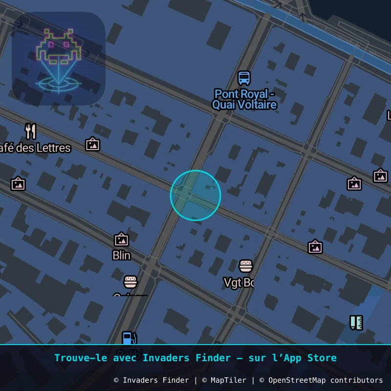 Zone approximative de l'invader PA_881, dans le quartier 7e arrondissement de Paris à Paris. Emplacement exact disponible dans l'app Invaders Finder.