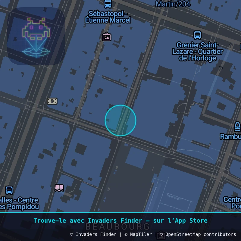 Zone approximative de l'invader PA_926, dans le quartier 3e arrondissement de Paris à Paris. Emplacement exact disponible dans l'app Invaders Finder.