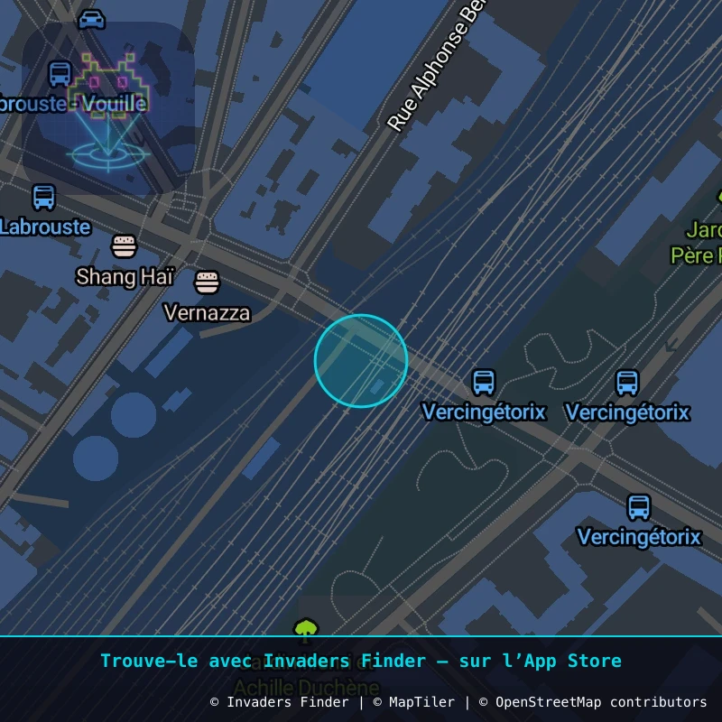Zone approximative de l'invader PA_934, dans le quartier 15e arrondissement de Paris à Paris. Emplacement exact disponible dans l'app Invaders Finder.