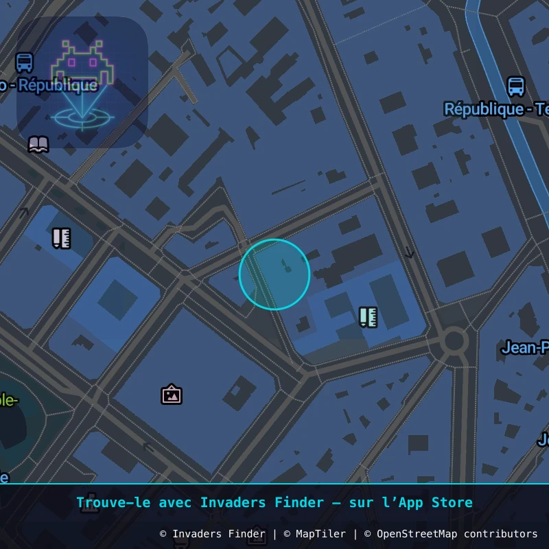 Zone approximative de l'invader PA_954, dans le quartier 3e arrondissement de Paris à Paris. Emplacement exact disponible dans l'app Invaders Finder.