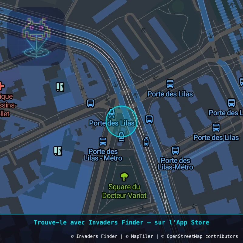 Zone approximative de l'invader PA_962, dans le quartier 20e arrondissement de Paris à Paris. Emplacement exact disponible dans l'app Invaders Finder.