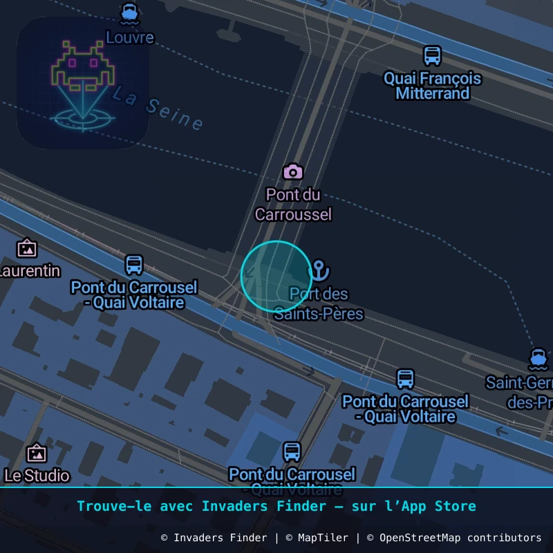 Zone approximative de l'invader PA_965, dans le quartier 7e arrondissement de Paris à Paris. Emplacement exact disponible dans l'app Invaders Finder.