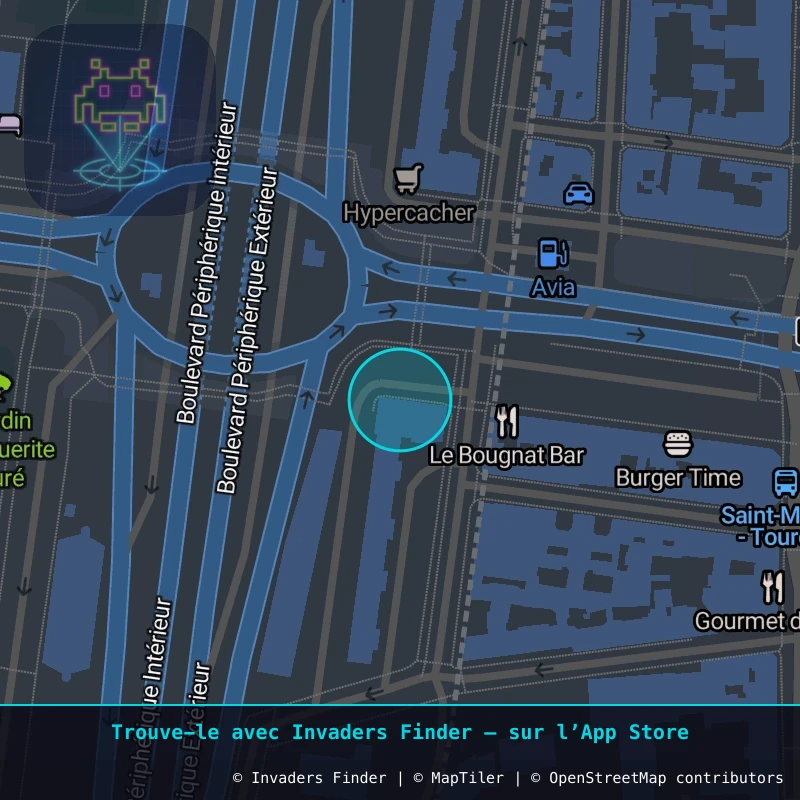 Zone approximative de l'invader PA_972, dans le quartier 12e arrondissement de Paris à Paris. Emplacement exact disponible dans l'app Invaders Finder.