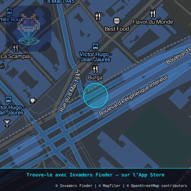 Zone approximative de l'invader PA_994, dans le quartier 17e arrondissement de Paris à Paris. Emplacement exact disponible dans l'app Invaders Finder.
