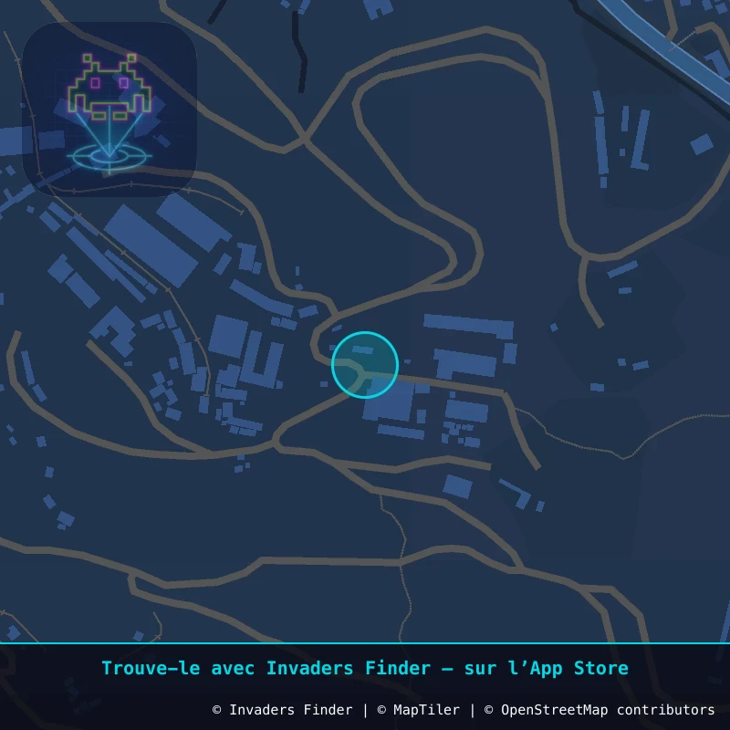 Zone approximative de l'invader POTI_11, dans le quartier Campamento Pailaviri, Potosí à Potosí. Emplacement exact disponible dans l'app Invaders Finder.