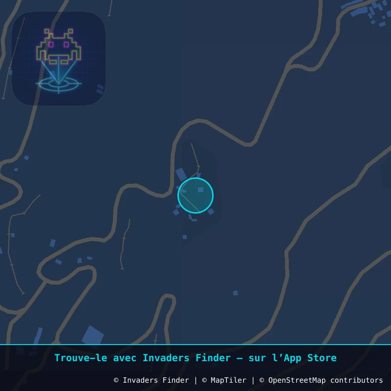 Zone approximative de l'invader POTI_18, dans le quartier Villa Santiago, Potosí à Potosí. Emplacement exact disponible dans l'app Invaders Finder.