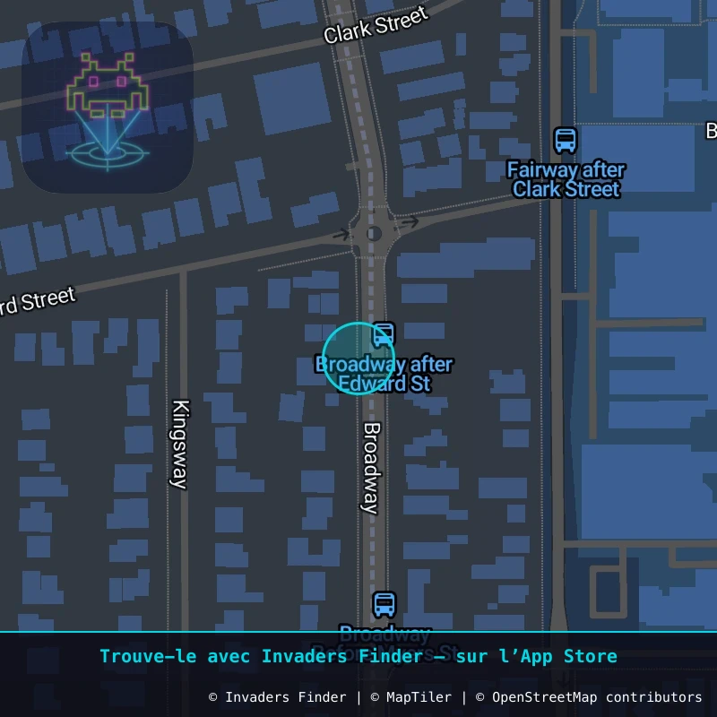 Zone approximative de l'invader PRT_22, dans le quartier Crawley, Perth à Perth. Emplacement exact disponible dans l'app Invaders Finder.