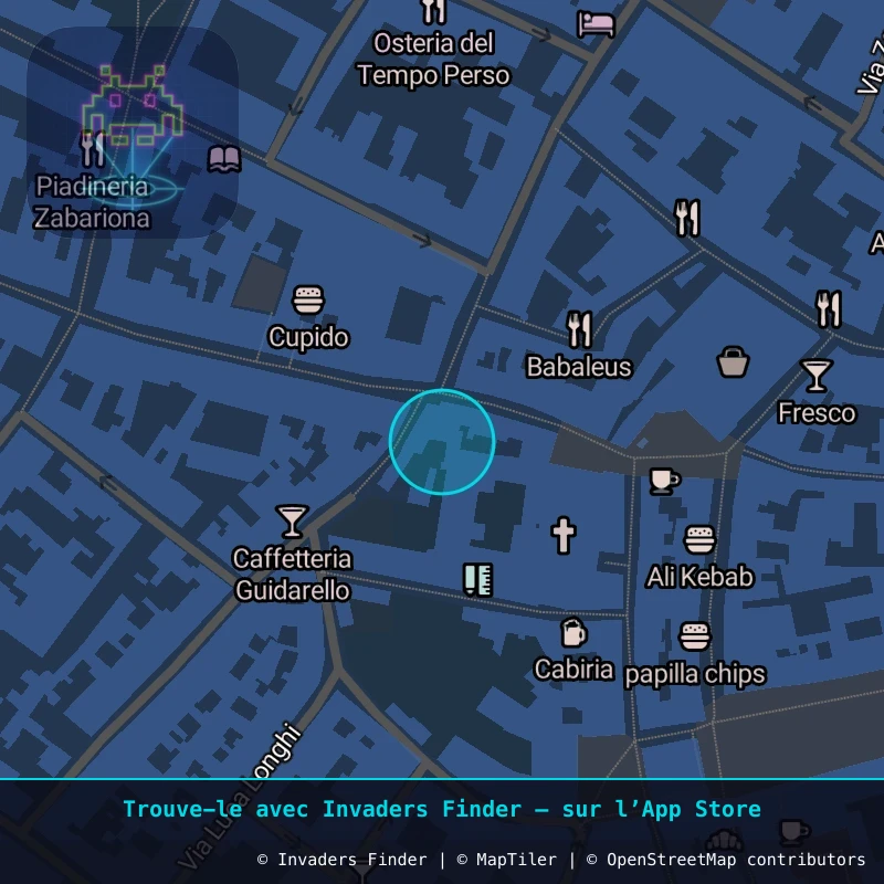 Zone approximative de l'invader RA_15, dans le quartier San Rocco, Ravenne à Ravenne. Emplacement exact disponible dans l'app Invaders Finder.
