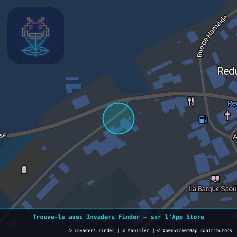 Zone approximative de l'invader RDU_06, dans le quartier Centre-ville, Redu à Redu. Emplacement exact disponible dans l'app Invaders Finder.