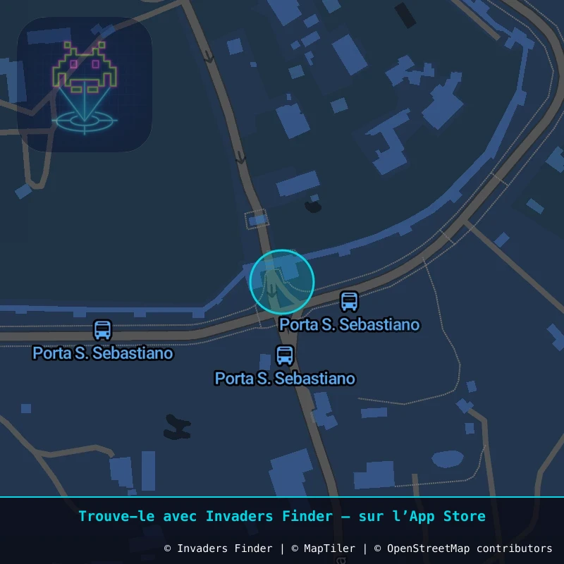 Zone approximative de l'invader ROM_65, dans le quartier Municipio Roma I à Rome. Emplacement exact disponible dans l'app Invaders Finder.