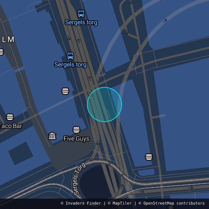 Zone approximative de l'invader STK_04, dans le quartier Östermalm, Stockholm à Stockholm. Emplacement exact disponible dans l'app Invaders Finder.