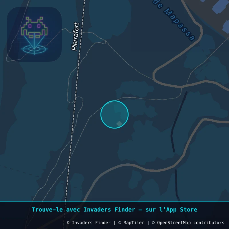 Zone approximative de l'invader VLMO_01, dans le quartier Le Bois de la Croix, Les Avanchers-Valmorel à Valmorel. Emplacement exact disponible dans l'app Invaders Finder.