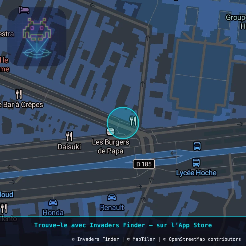 Zone approximative de l'invader VRS_11, dans le quartier Carré au Puits, Versailles à Versailles. Emplacement exact disponible dans l'app Invaders Finder.