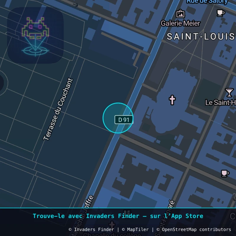 Zone approximative de l'invader VRS_19, dans le quartier Carré au Puits, Versailles à Versailles. Emplacement exact disponible dans l'app Invaders Finder.