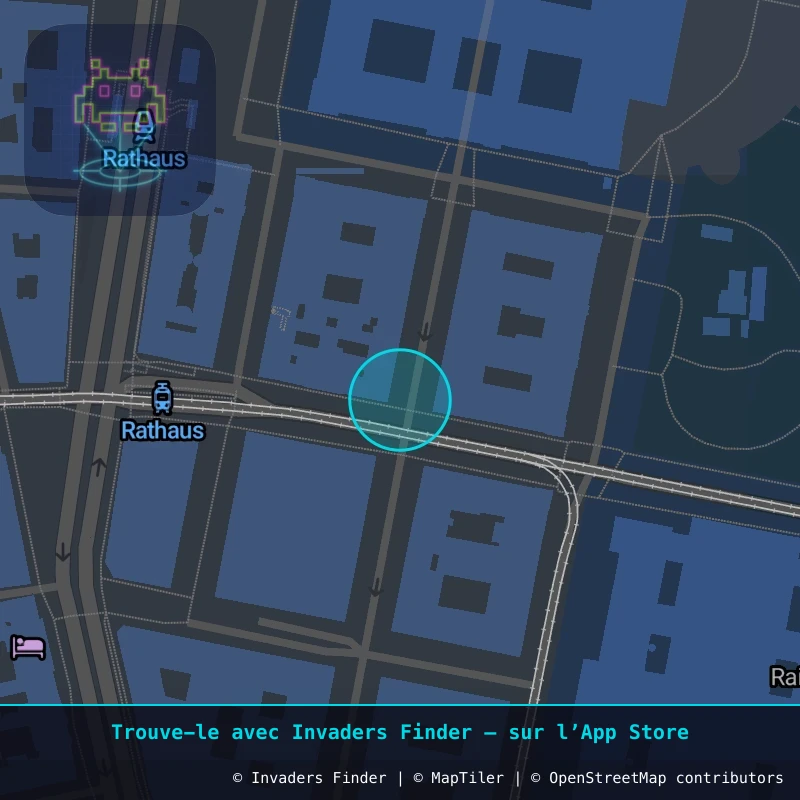 Zone approximative de l'invader WN_13, dans le quartier Widmerviertel, Vienne à Vienne. Emplacement exact disponible dans l'app Invaders Finder.
