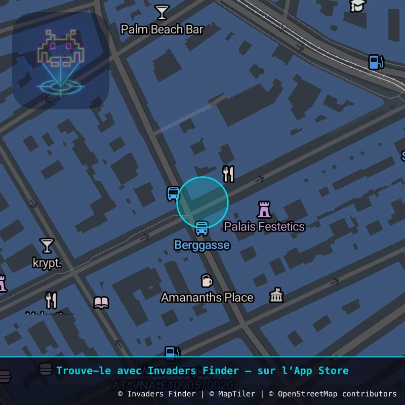 Zone approximative de l'invader WN_21, dans le quartier Widmerviertel, Vienne à Vienne. Emplacement exact disponible dans l'app Invaders Finder.
