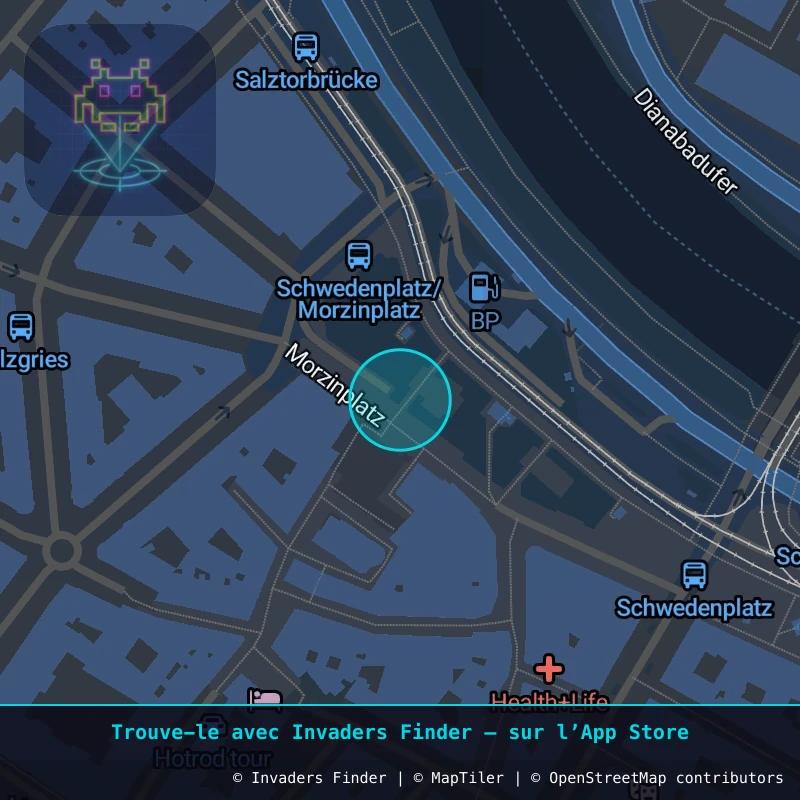 Zone approximative de l'invader WN_24, dans le quartier Widmerviertel, Vienne à Vienne. Emplacement exact disponible dans l'app Invaders Finder.