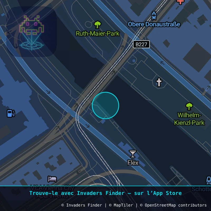 Zone approximative de l'invader WN_26, dans le quartier Widmerviertel, Vienne à Vienne. Emplacement exact disponible dans l'app Invaders Finder.