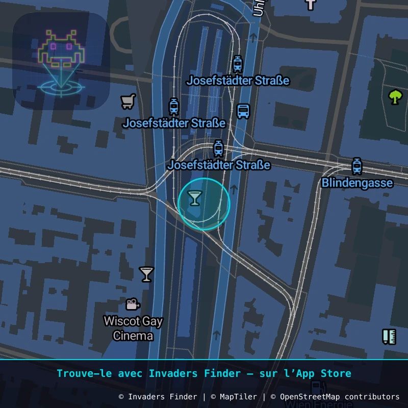 Zone approximative de l'invader WN_35, dans le quartier Magdalenengrund, Vienne à Vienne. Emplacement exact disponible dans l'app Invaders Finder.