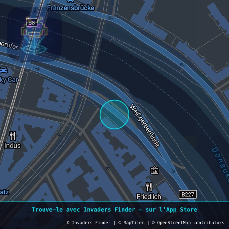 Zone approximative de l'invader WN_39, dans le quartier Widmerviertel, Vienne à Vienne. Emplacement exact disponible dans l'app Invaders Finder.