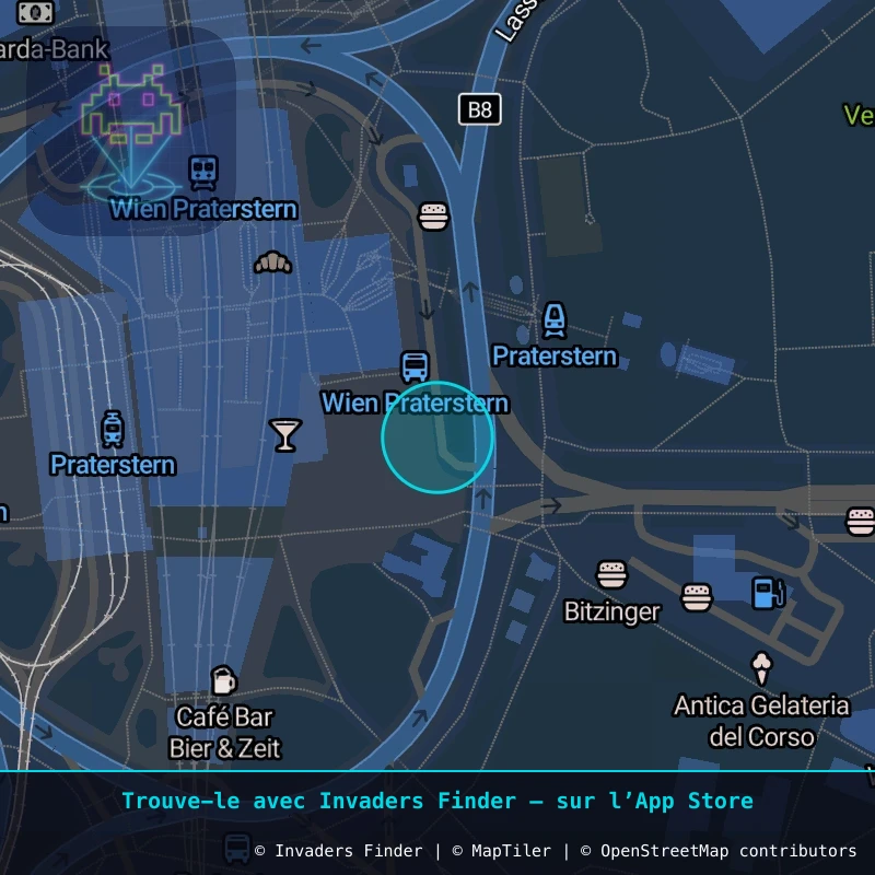 Zone approximative de l'invader WN_51, dans le quartier Widmerviertel, Vienne à Vienne. Emplacement exact disponible dans l'app Invaders Finder.